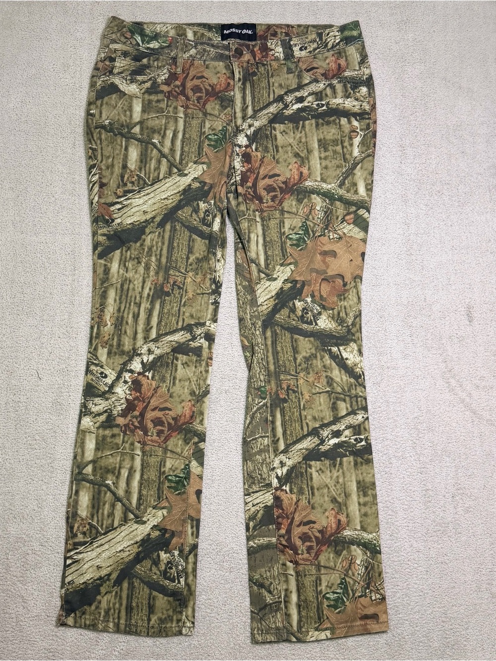 Mossy Oak Break Up Infinity Camo Bootcut Jeans Women’s 8 (35x30) Hunting Pants